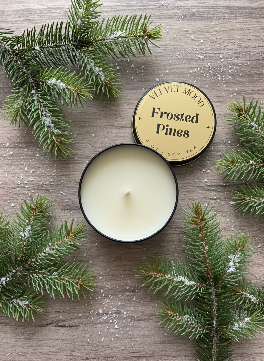 Frosted Pines Soy Candle