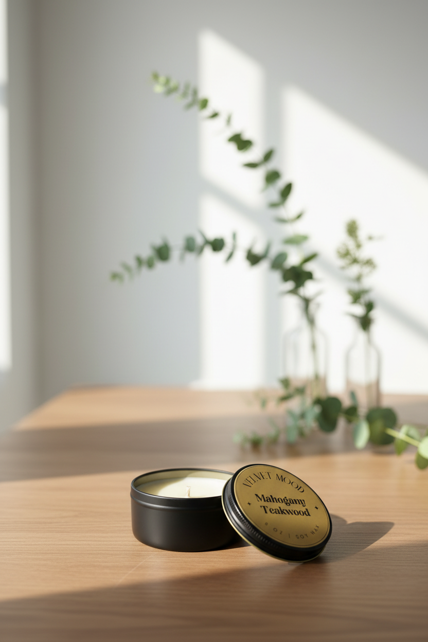 Mahogany Teakwood Soy Candle